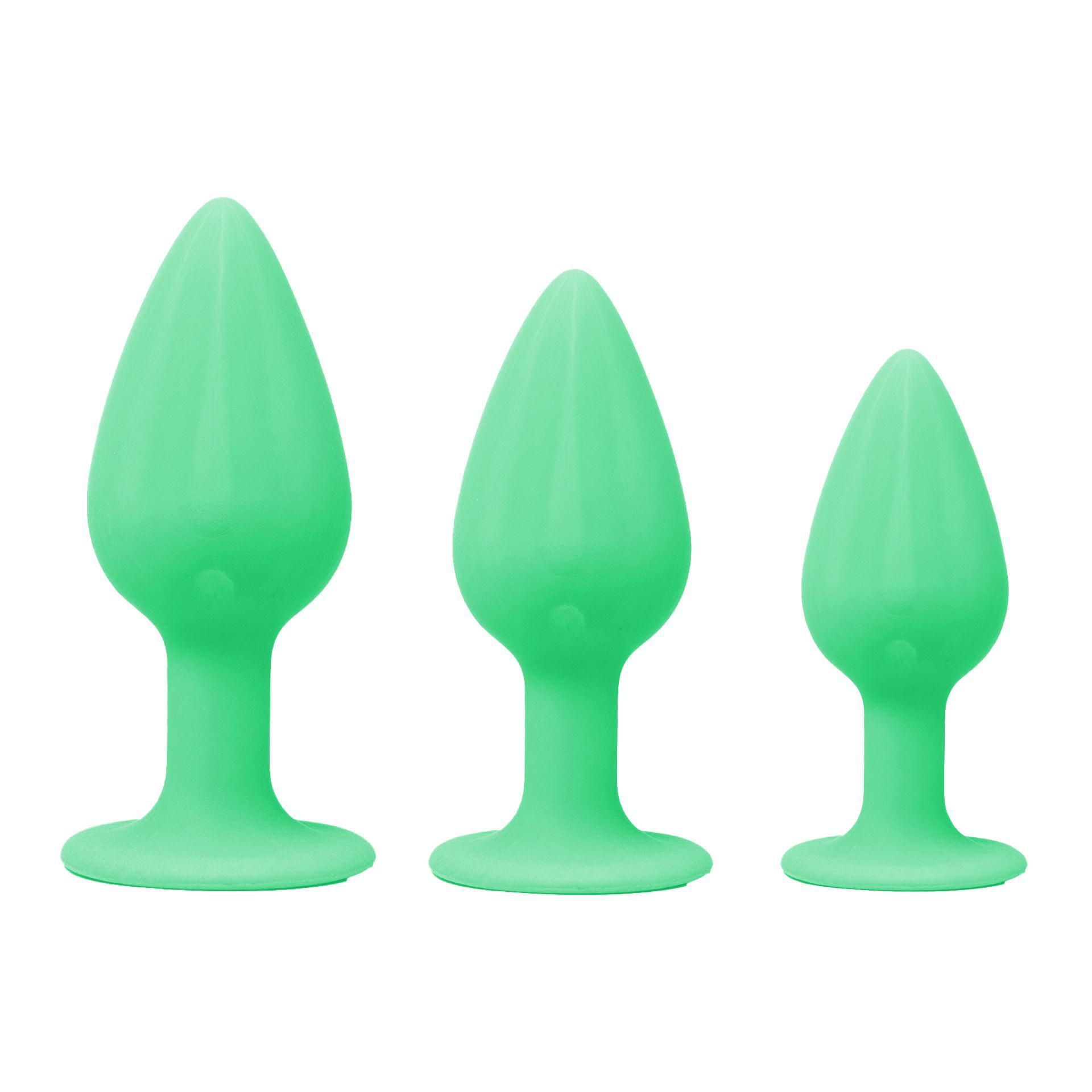 Butt plug set klein groen