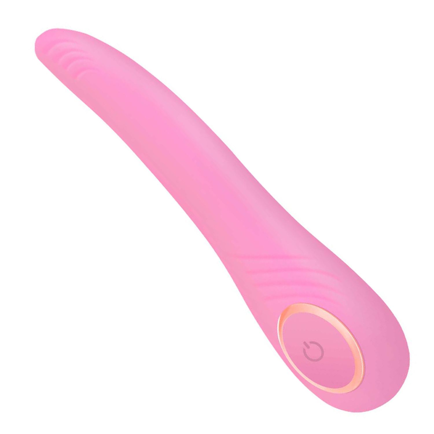 Vibrator met tong 18,9cm roze