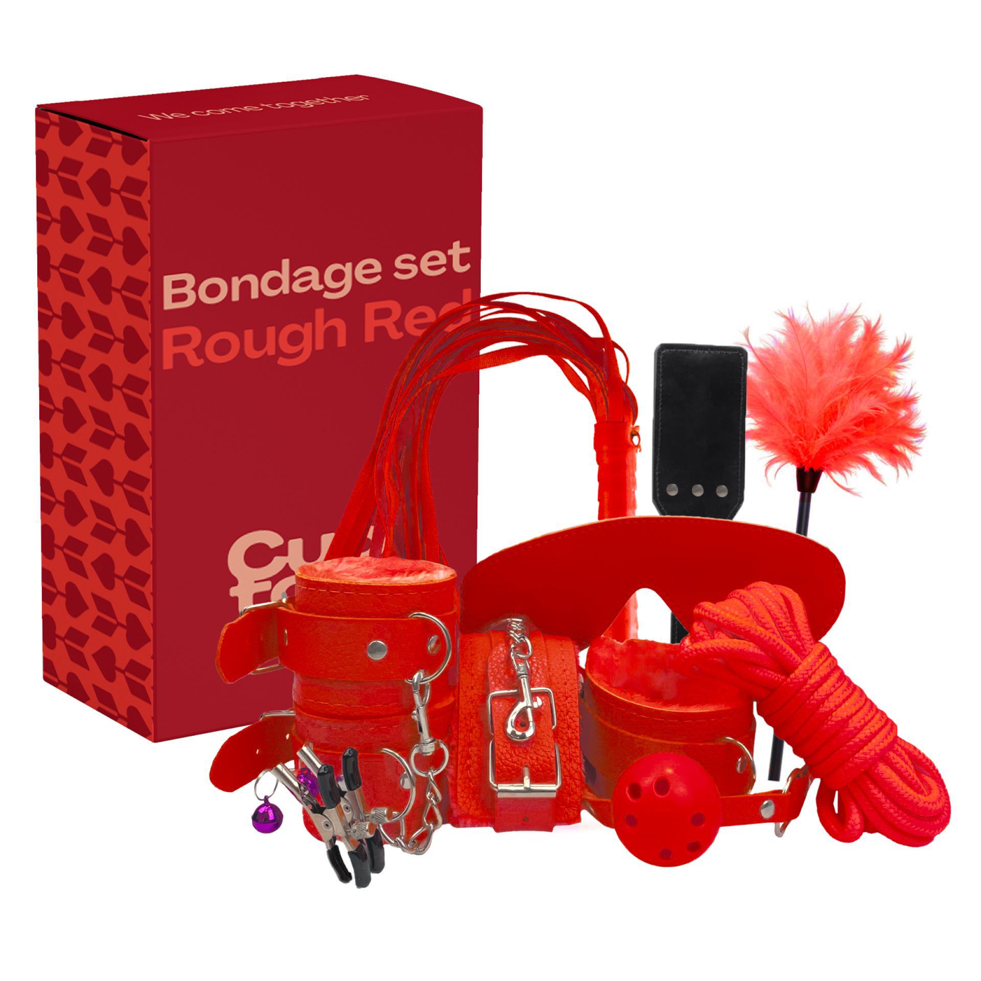 Bondage set Rough Red 9-delig