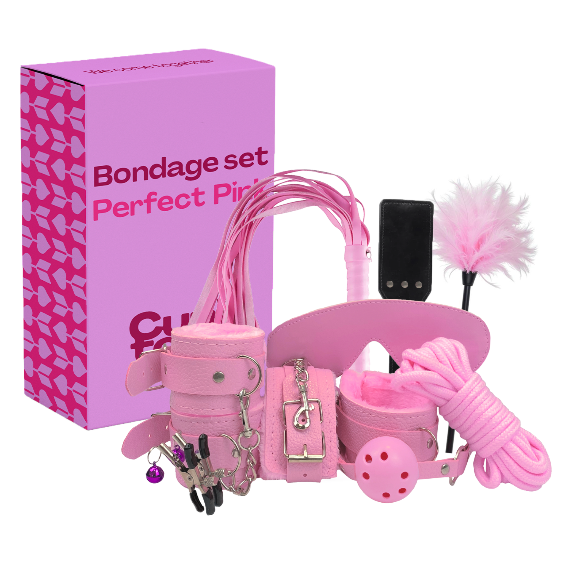 Bondage set Perfect pink 9-delig