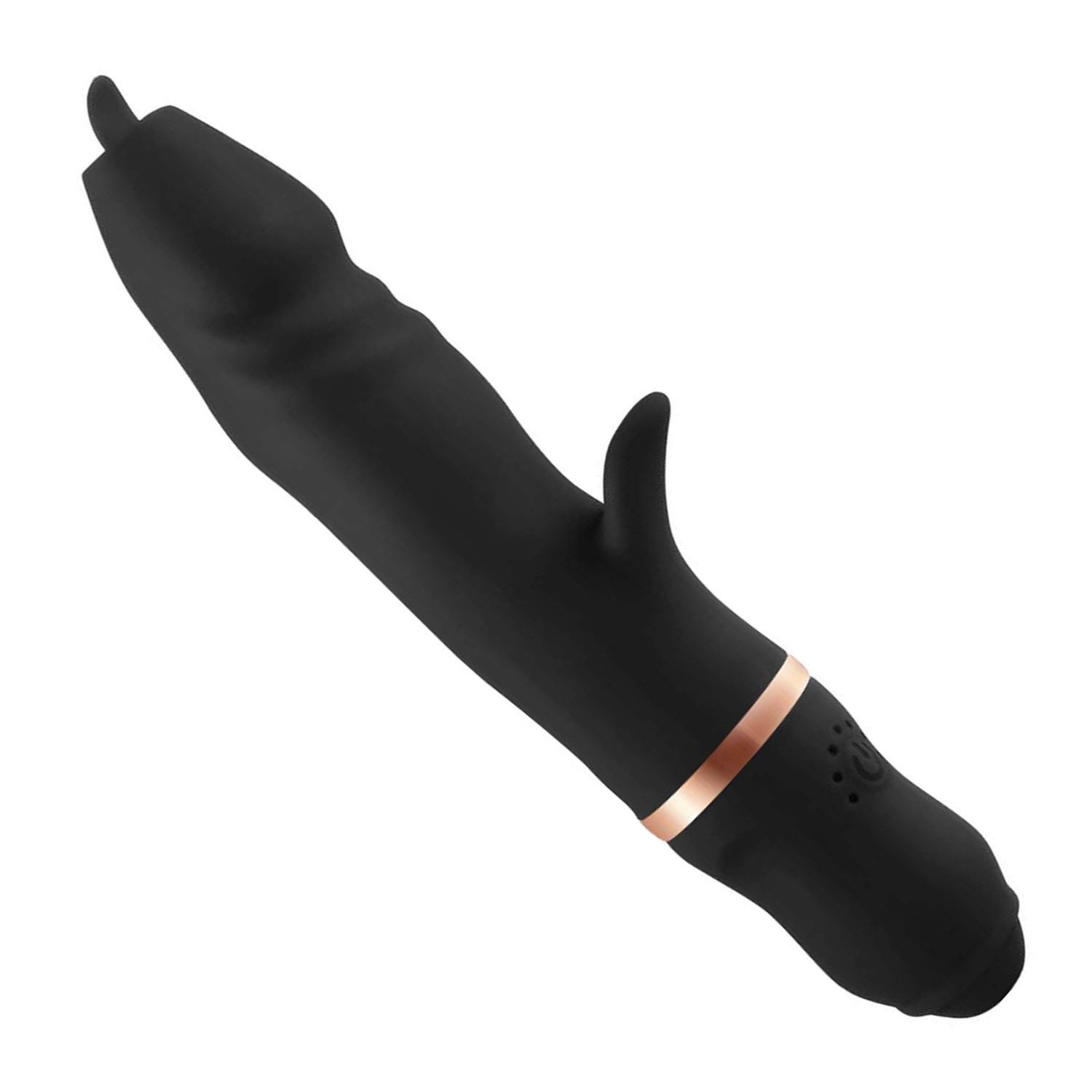 22,7cm Zwarte Tarzan vibrator tong