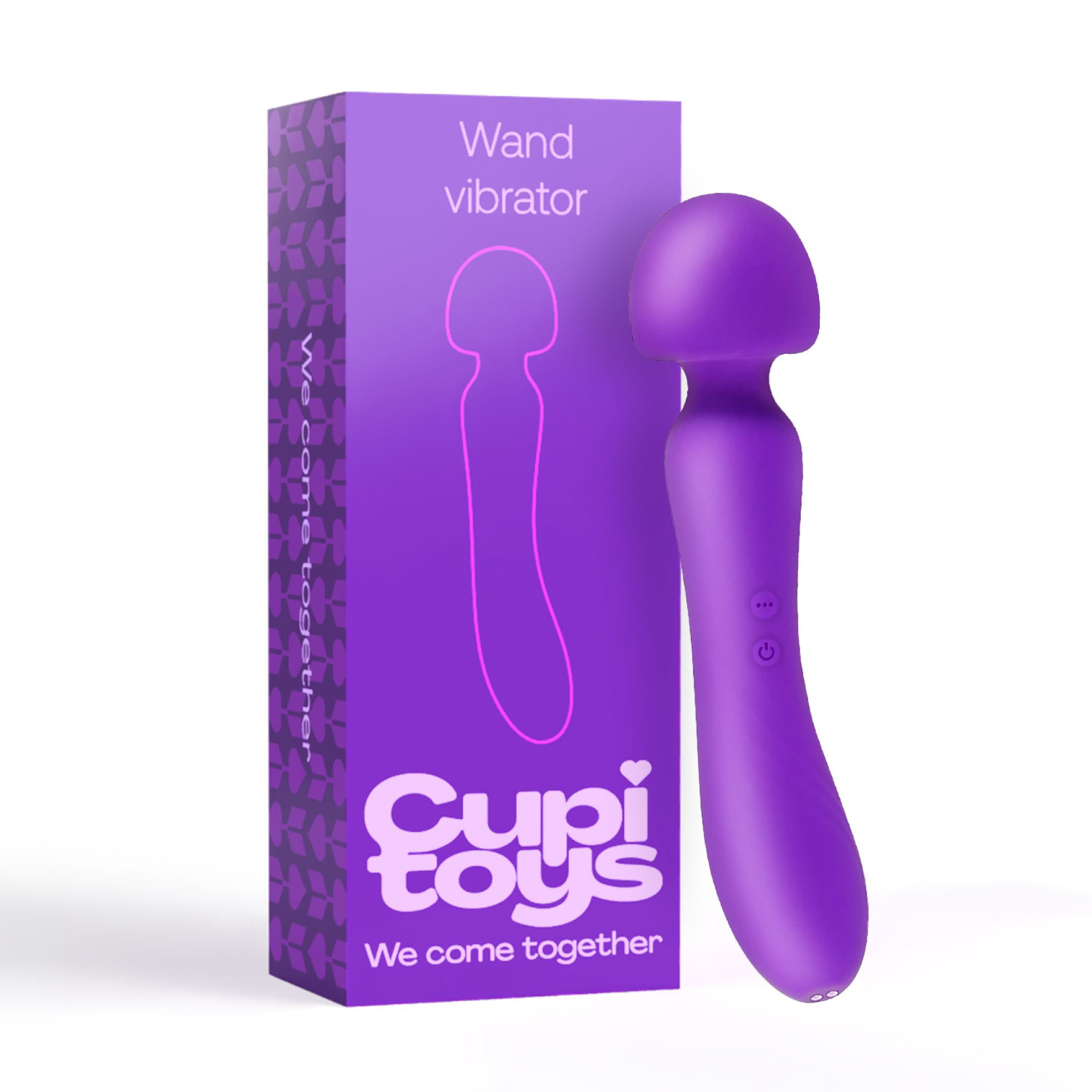 Wand vibrator 23cm paars cadeauverpakking