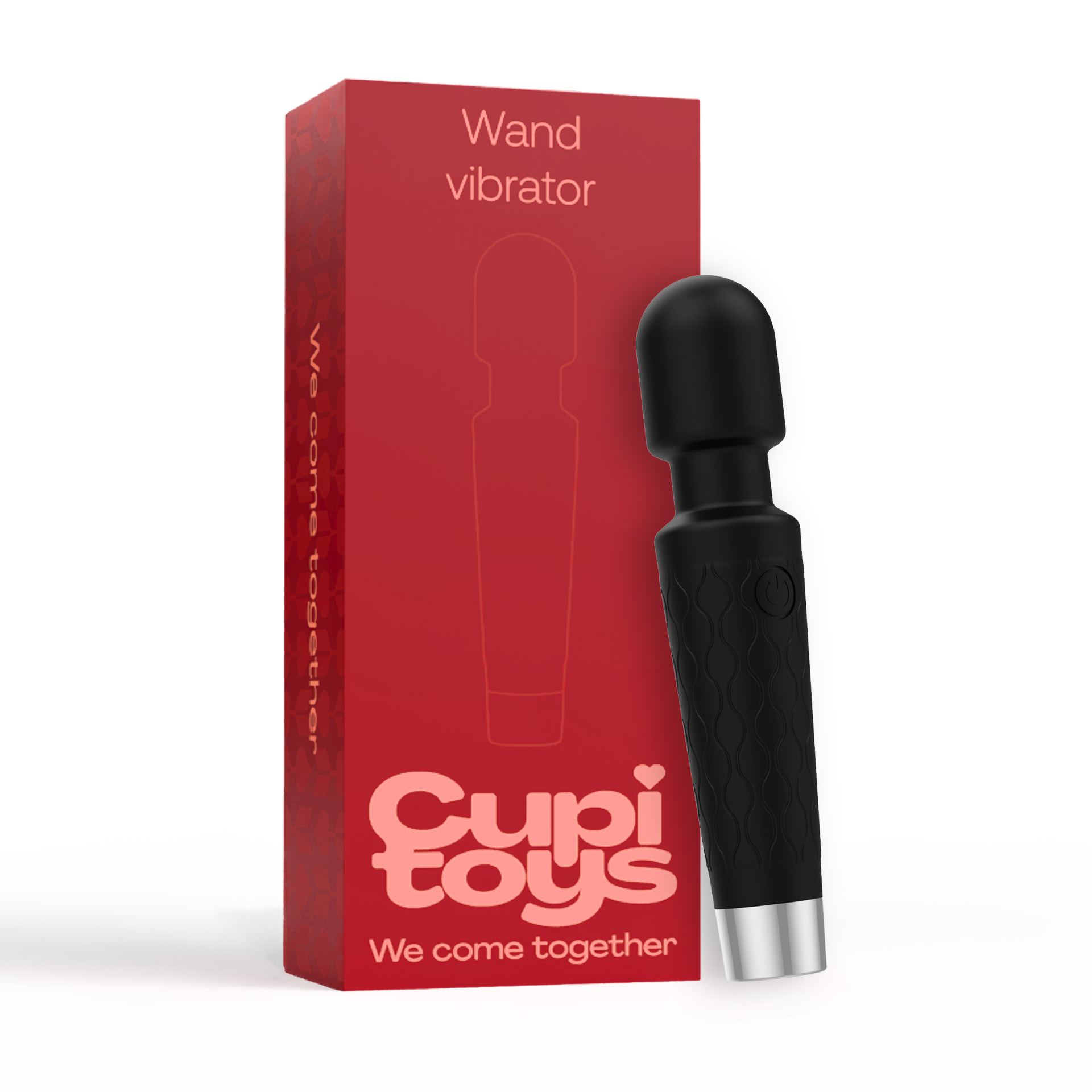 Wand vibrator 20 zwart cadeauverpakking