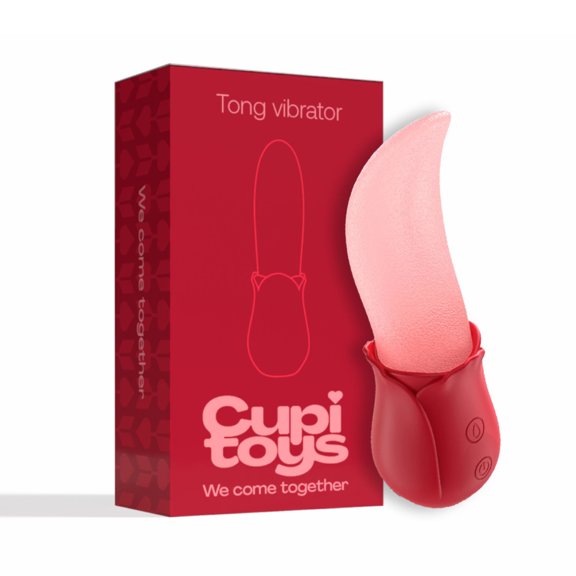 Tong vibrator 14cm rood goedkoop kopen