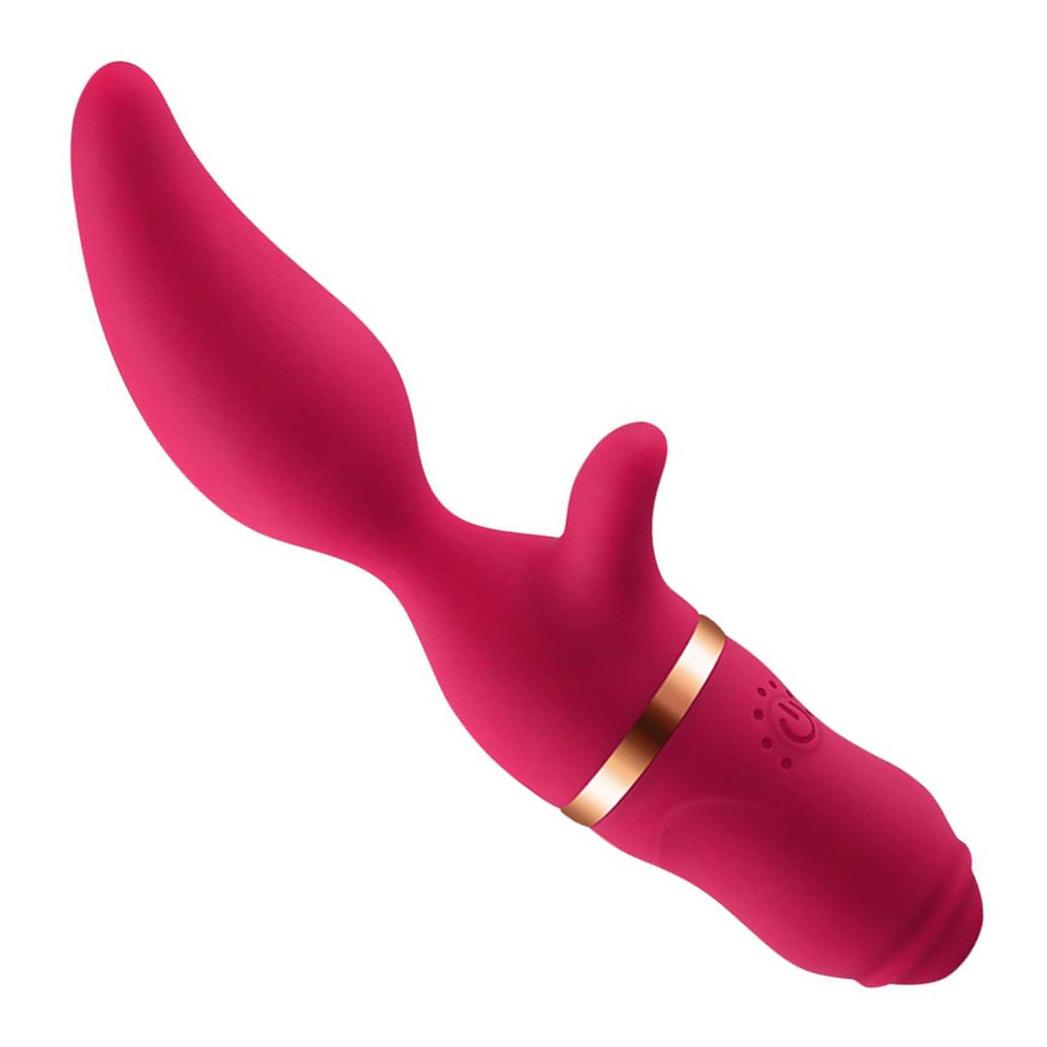 Tarzan vibrator mangovorm rood 19,8cm