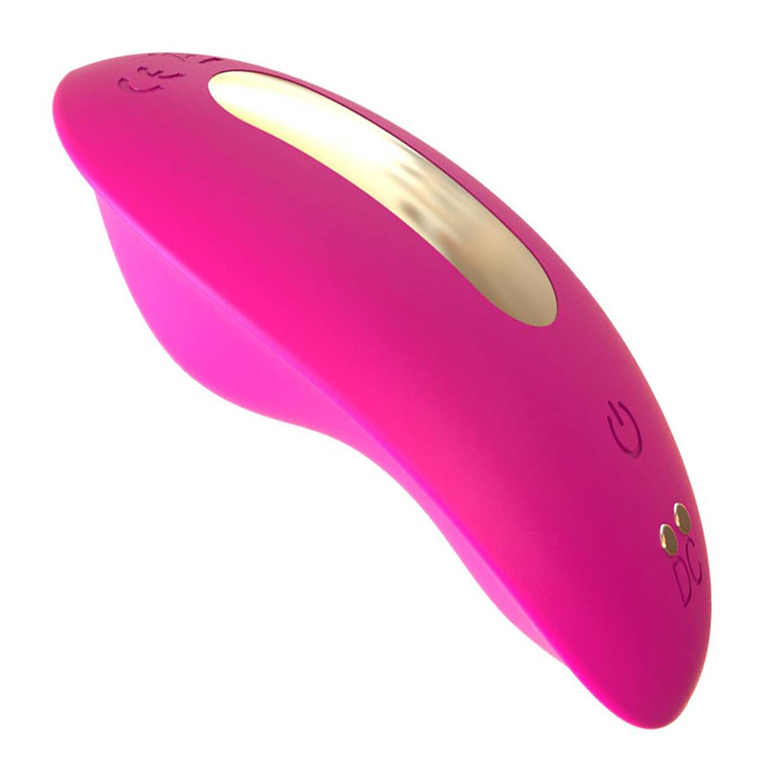 Draagbare vlinder vibrator met app roze