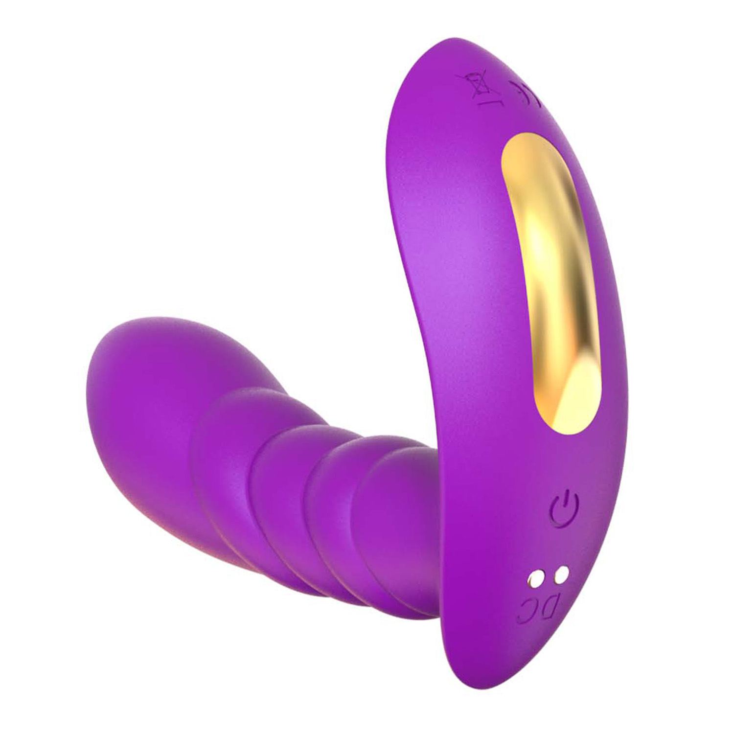 Draagbare vibrator met app paars