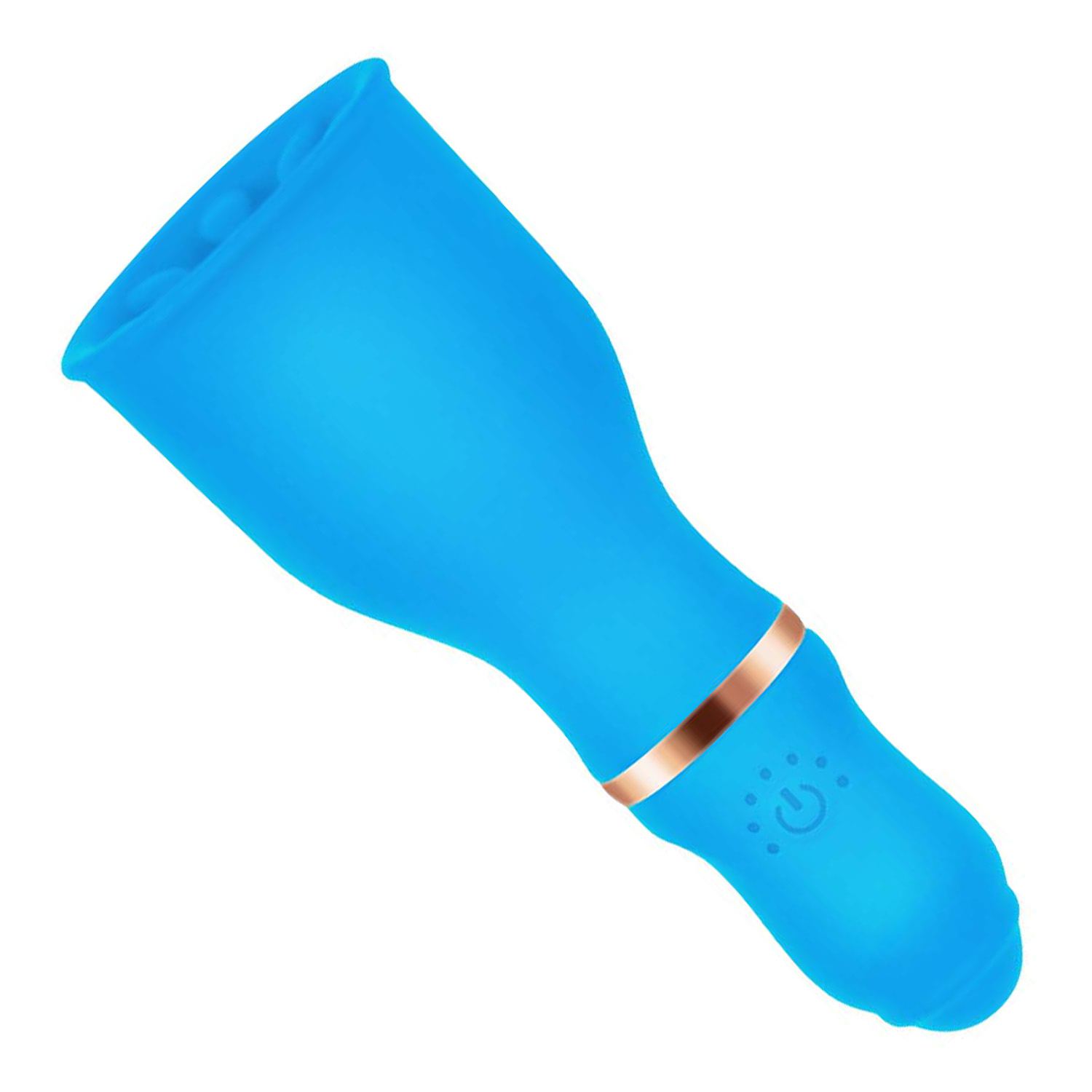 Vibrerende penis vibrator blauw