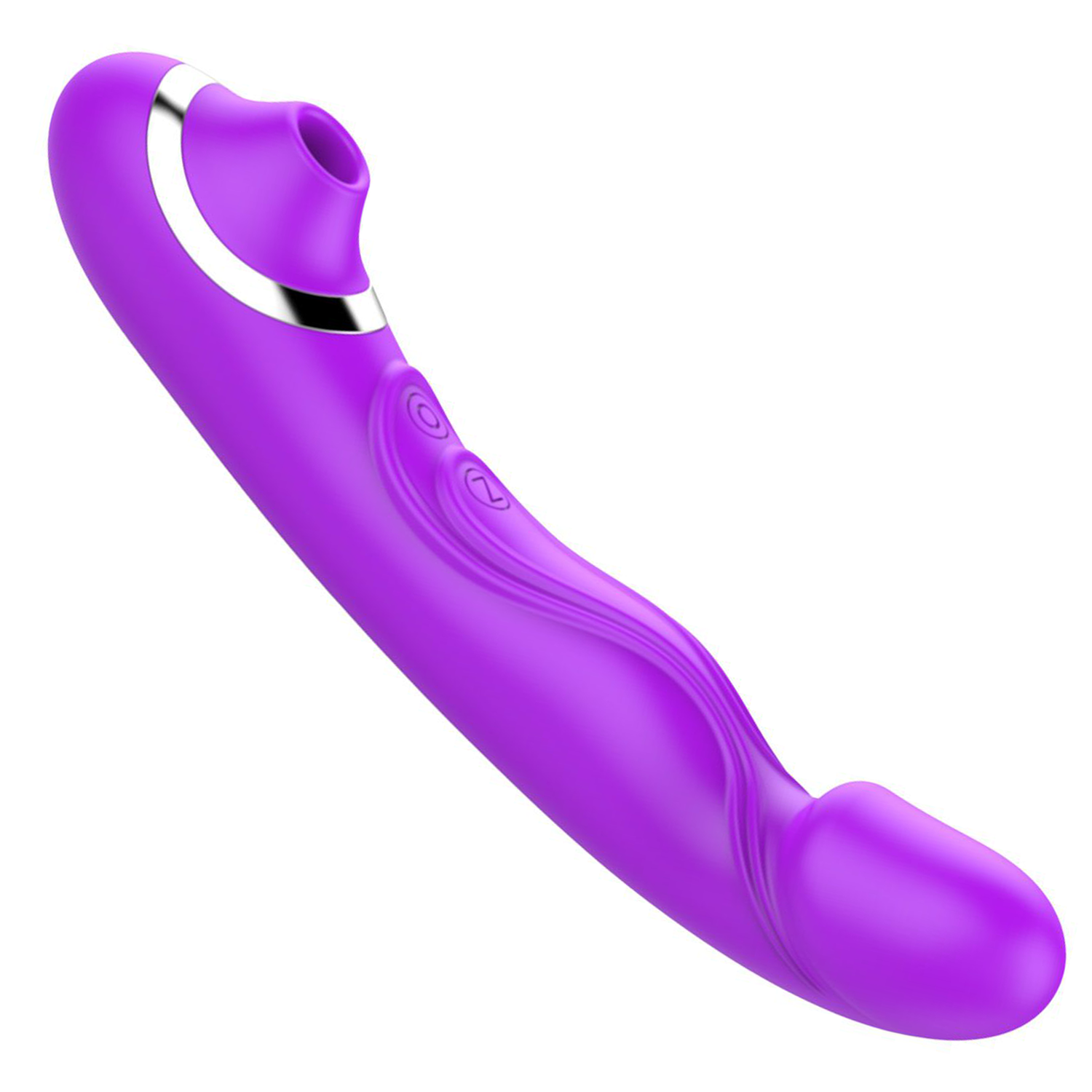 paarse luchtdruk vibrator 2in1 kopen 21,7cm