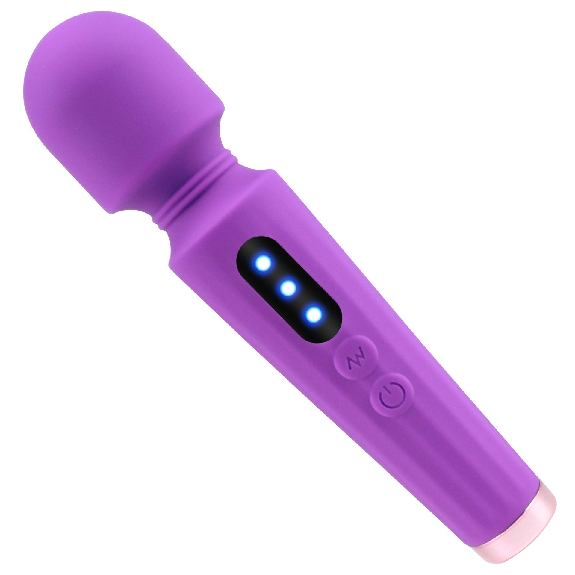 Wand vibrator groot 16cm Paars