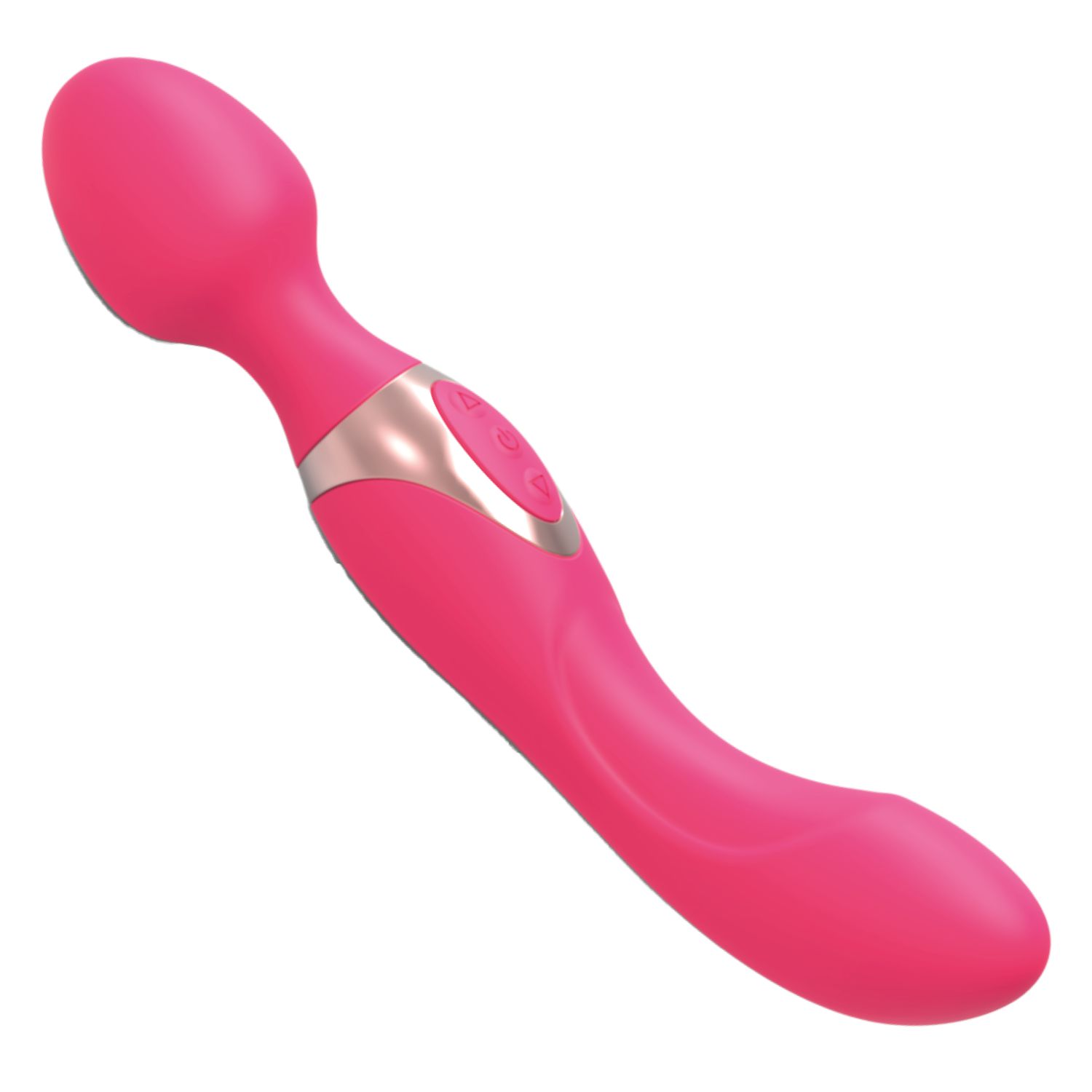 Wand vibrator met dildo 2 in 1 22,2cm roze kopen? | Cupitoys